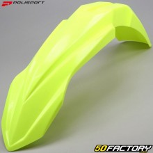 Garde boue avant Yamaha YZ, YZF... 125, 250, 450 (depuis 2015) Polisport jaune fluo