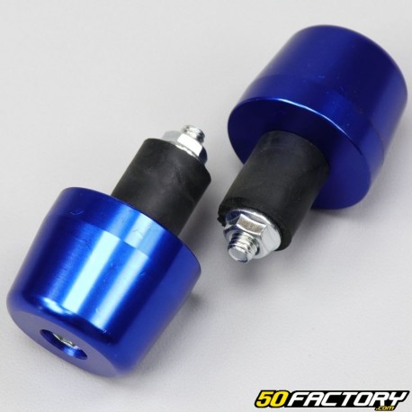 Embouts de guidon Racing bleus