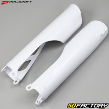 Honda CRF 250 R fork guards, RX (since 2018), 450 R, RX (2017 - 2020) Polisport whites