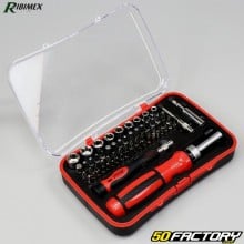 Ratchet and Precision Screwdriver with Ribimex Bits (65 pieces)