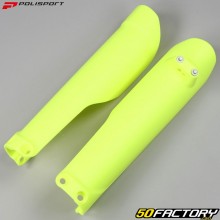 Protège-fourche Husqvarna FC, FE 125, 250... (depuis 2015) Polisport jaunes fluo