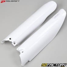 Protetores de garfo Suzuki RM, RM-Z 125, 250, 450 (desde 2007) Polisport brancos