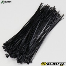 Plastic collars (rilsan) 2.5x160mm Ribimex black (100 pieces)