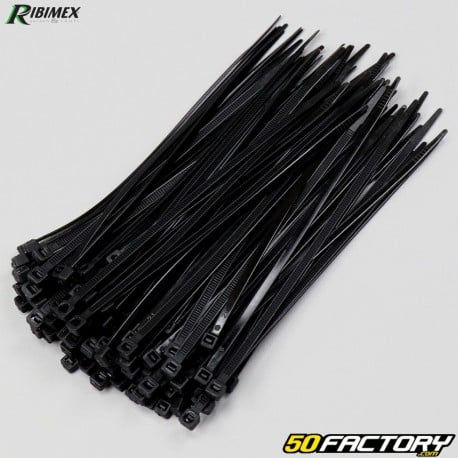 Plastic collars (rilsan) 3.6x140mm Ribimex black (100 pieces)