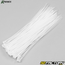 Plastic collars (rilsan) 2.5x200 mm Ribimex white (100 pieces)