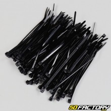 Plastic clamps (rislan) 2.5x100 mm black (100 pieces)