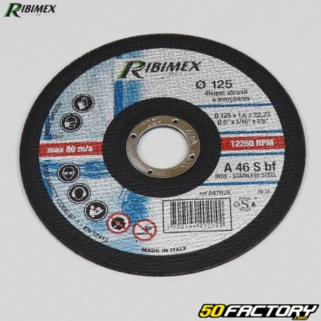 Stainless steel cutting disc Ã˜125mm Ribimex