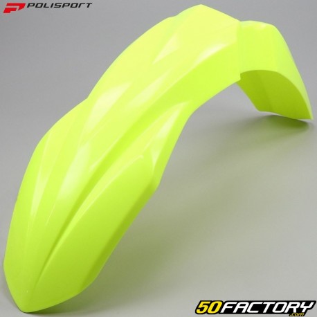 Garde boue avant Kawasaki KXF 250, 450 (depuis 2017) Polisport jaune fluo