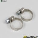 Colliers de serrage Ø16-27mm Ribimex inox (lot de 2)