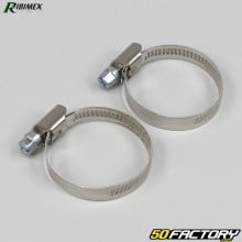 Colliers de serrage Ø25-40mm Ribimex inox (lot de 2)