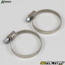 Abrazaderas de rosca Ribimex de acero inoxidable Ø32-50 mm (juego de 2)