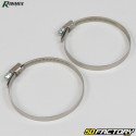 Ribimex stainless steel hose clamps (set of 70)
