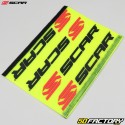 Mousse de guidon (avec barre) Scar jaune fluo