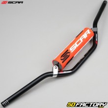 Guidão Ø22mm Scar S & sup2; Preto alto com espuma laranja