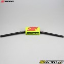 Guidon Ø28mm Scar O² Mini 65/85 Low noir avec mousse jaune fluo