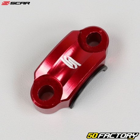 Master cylinder cover, universal clutch handle Scar red