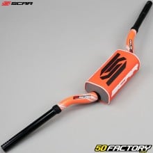 Guidon Ø28 mm Scar O² Color 85SX/85TC orange avec mousse orange