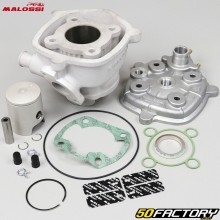 Aluminum piston cylinder Ø40mm Minarelli horizontal liquid MBK Nitro,  Yamaha Aerox... 50 2T Malossi (axis Ø10mm)