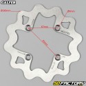 Disco freno anteriore Kawasaki KX, Suzuki RM 65 Ã˜180mm onda Galfer