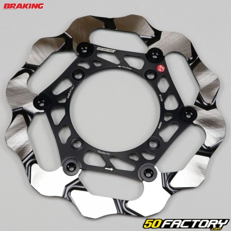 Disque de frein avant Kawasaki KXF, KX 250, 450 Ø270 mm batfly Braking