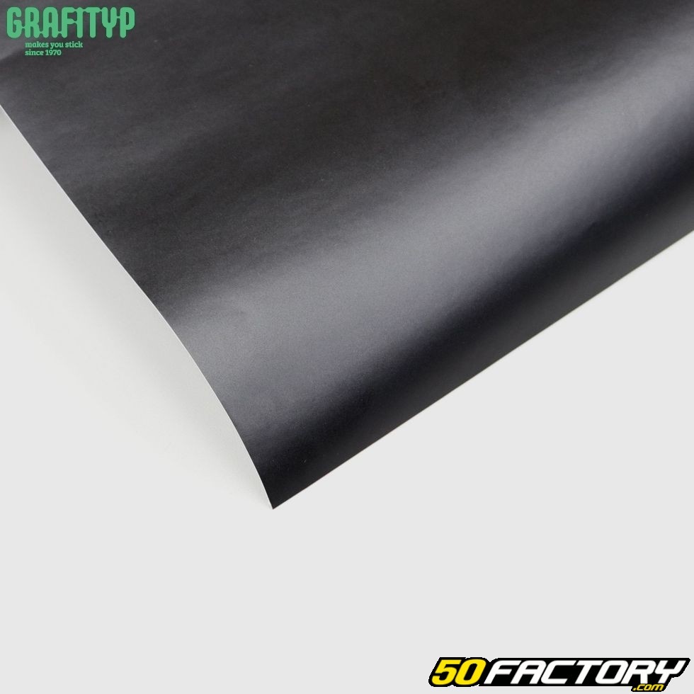 Covering professionnel Grafityp noir mat 150x50cm - équipement moto