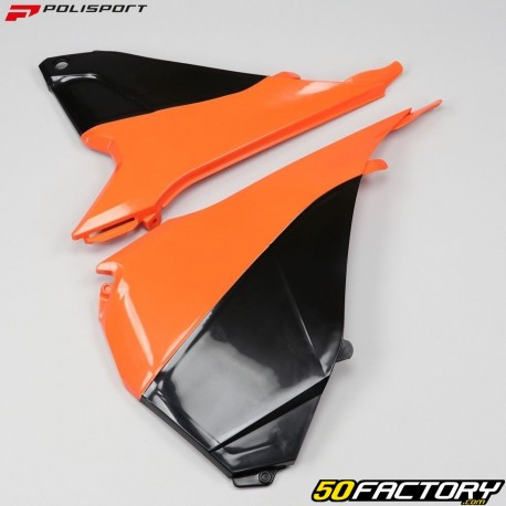 Tapas airbox KTM SX, SX-F 125, 250, 350 ... (2013 - 2016) Polisport naranjas y negros