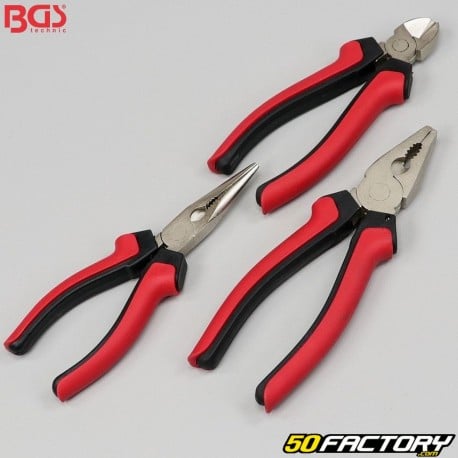 Universal pliers, cutting and long nose BGS (set of 3)