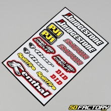 Bridgestone MX set of stickers 23x33cm