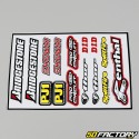 Bridgestone MX set of stickers 23x33cm