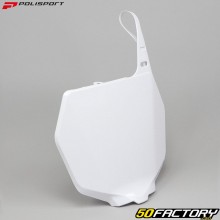 Plaque avant Suzuki RM 125, 250 (2001 - 2008), RM-Z 450 (2005 - 2007)... Polisport blanche