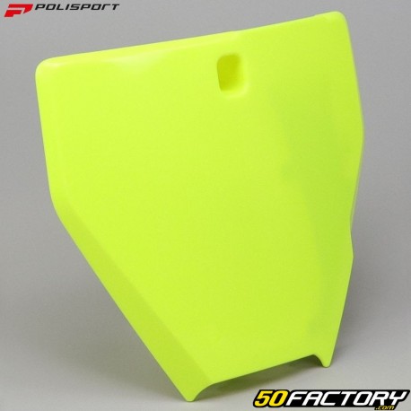 Plaque avant Husqvarna TC 125, FC 250, 350, 450... (2016 - 2018) Polisport jaune fluo