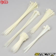 Collarines de plástico (rilsan) BGS blanco (paquete de 250)