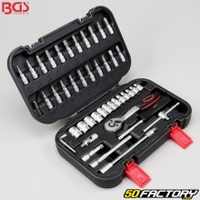 Ratchet and sockets 1 / 4 &quot;BGS (set of 46 pieces)