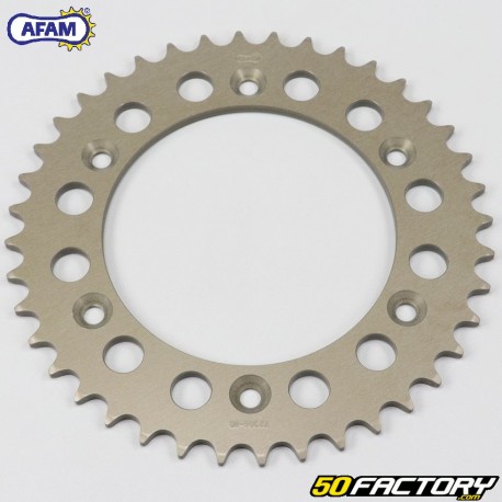 Rear sprocket 40 aluminum teeth 520 Gas Gas EC 250, Husaberg FC 550, KTM EXC 200... Afam brown