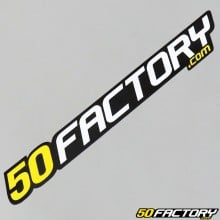 Aufkleber 50 Factory 50cm gelb