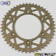 Rear sprocket 48 aluminum teeth 520 Beta RR 200, 250, 450 ... Afam brown