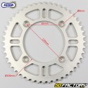 Rear sprocket 48 aluminum teeth 428 Suzuki MRI, Yamaha YZ 80 ... Afam