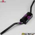 Guidão Fatbar alumínio Ø28mm KRM Pro Ride preto e roxo com espuma