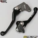 Leviers de frein avant et d'embrayage Suzuki RM 125, 250 (2004 - 2008) 4MX noirs