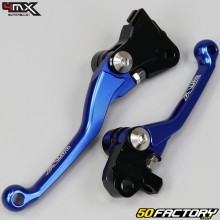 Leviers de frein avant et d'embrayage Yamaha YZF 250, 450 (2009 - 2015) 4MX bleus