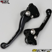 Leviers de frein avant et d'embrayage Kawasaki KX 65, 85, 125, Suzuki RM-Z 250, 450... 4MX noirs