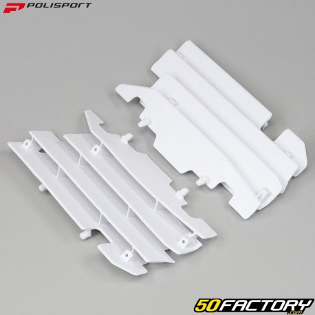 Grelhas de radiador Honda CR, CRF 125, 250, 450 R (2002 - 2004) Polisport branco