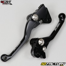 Kawasaki KX front brake and clutch levers, Suzuki RM-Z, Yamaha YZ 125, 250, 450... 4MX black