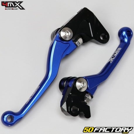 Leviers de frein avant et d'embrayage Kawasaki KLX 450 R, Yamaha WR-F 250, 450 4MX bleus