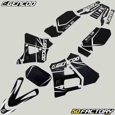 Kit déco Yamaha DT-R 125 (1991 - 2003) Gencod Evo blanc