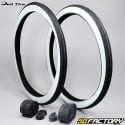 Tires 1 3 / 4-19 (1.75-19) whitewall Solex 1400 to 3800 with inner tubes and rim strips Deli Tire