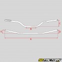 Handlebar Z smooth bar height 50mm Peugeot  103, MBK 51