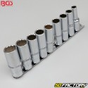 12 sides Deep Sockets 1 / 2 "BGS" (set of 9)