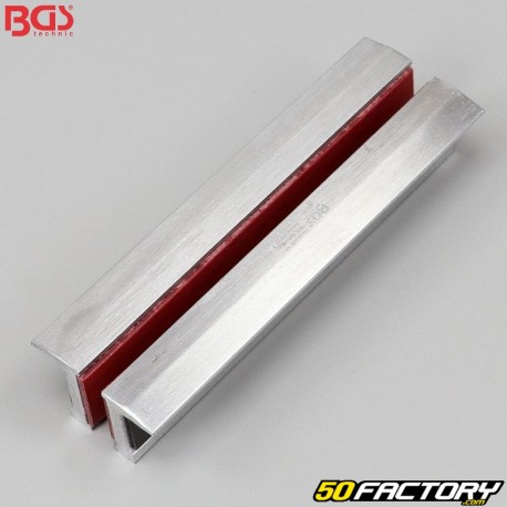 Mors de protection aluminium pour étau 150mm BGS rouge (jeu de 2)
