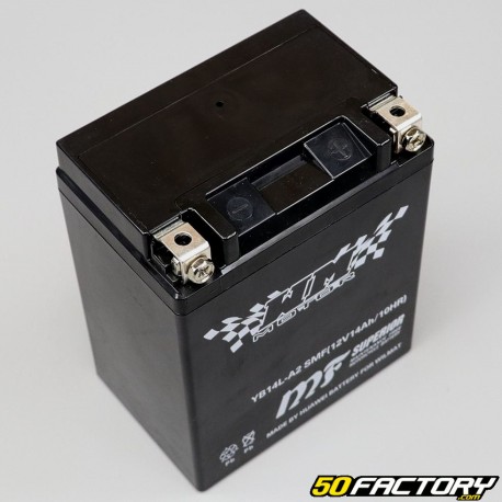 Battery YB14L-A2 SLA 12V 14Ah acid without maintenance Peugeot Geopolis,  Aprilia Pegaso, Piaggio X9 ...